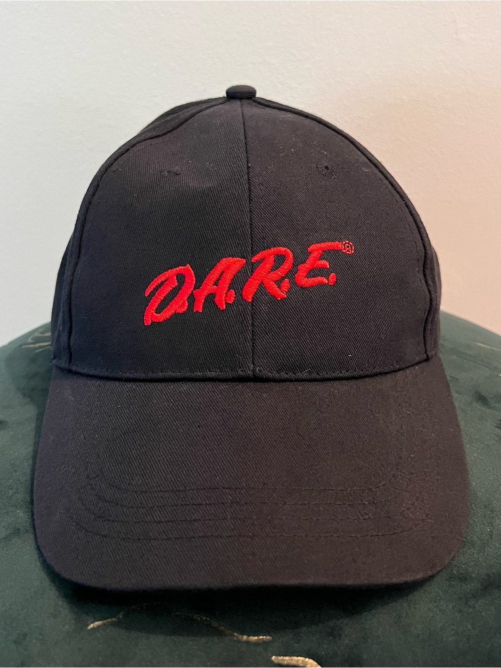 Vintage DARE Black Strapback Hat